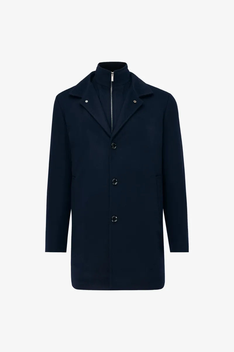 Gentiluomo Overjas Wol - Marine blauw
