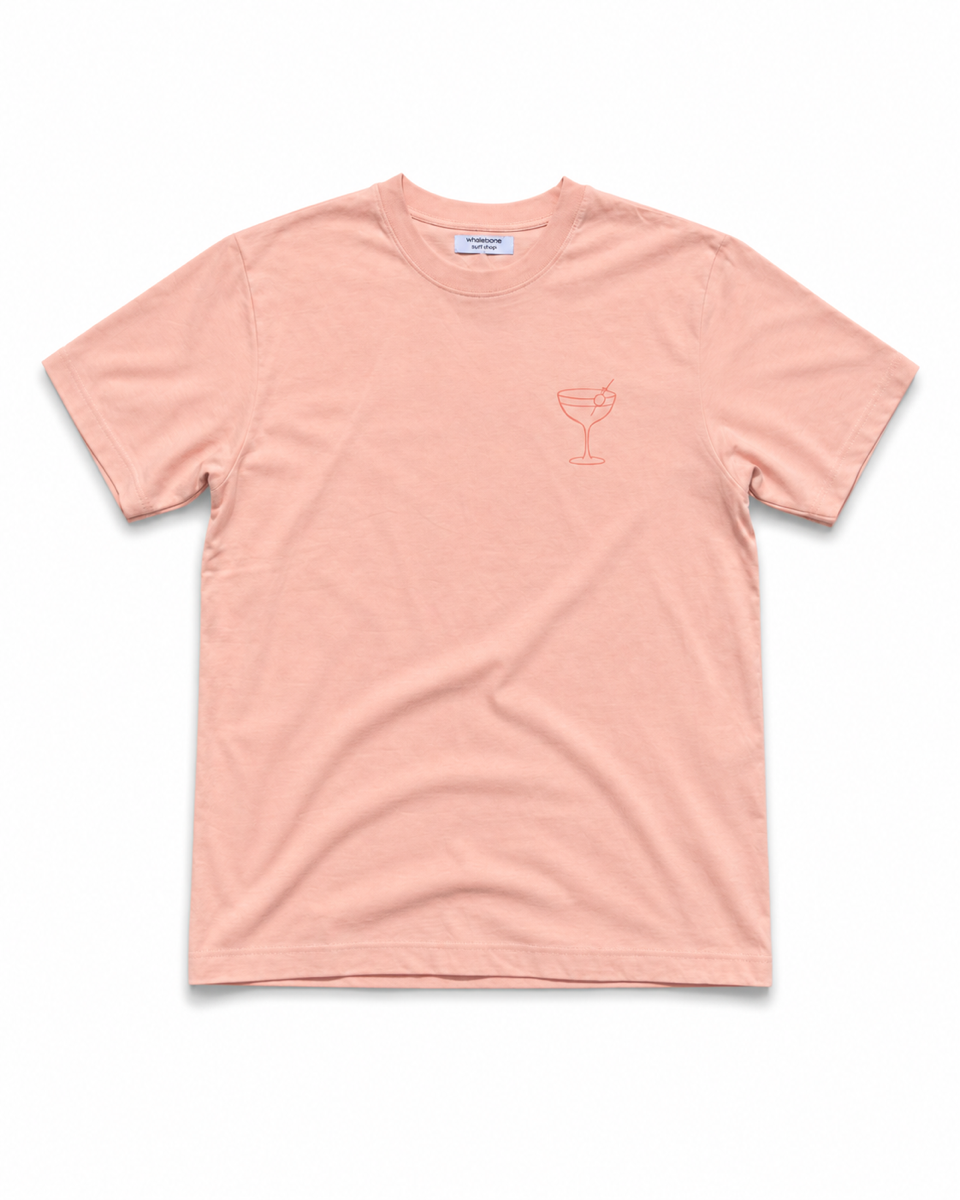 WY print T-shirt - Pellicano peach