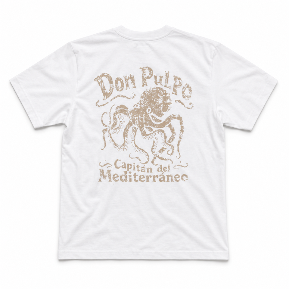 WY print T-shirt - Don Pulpo White