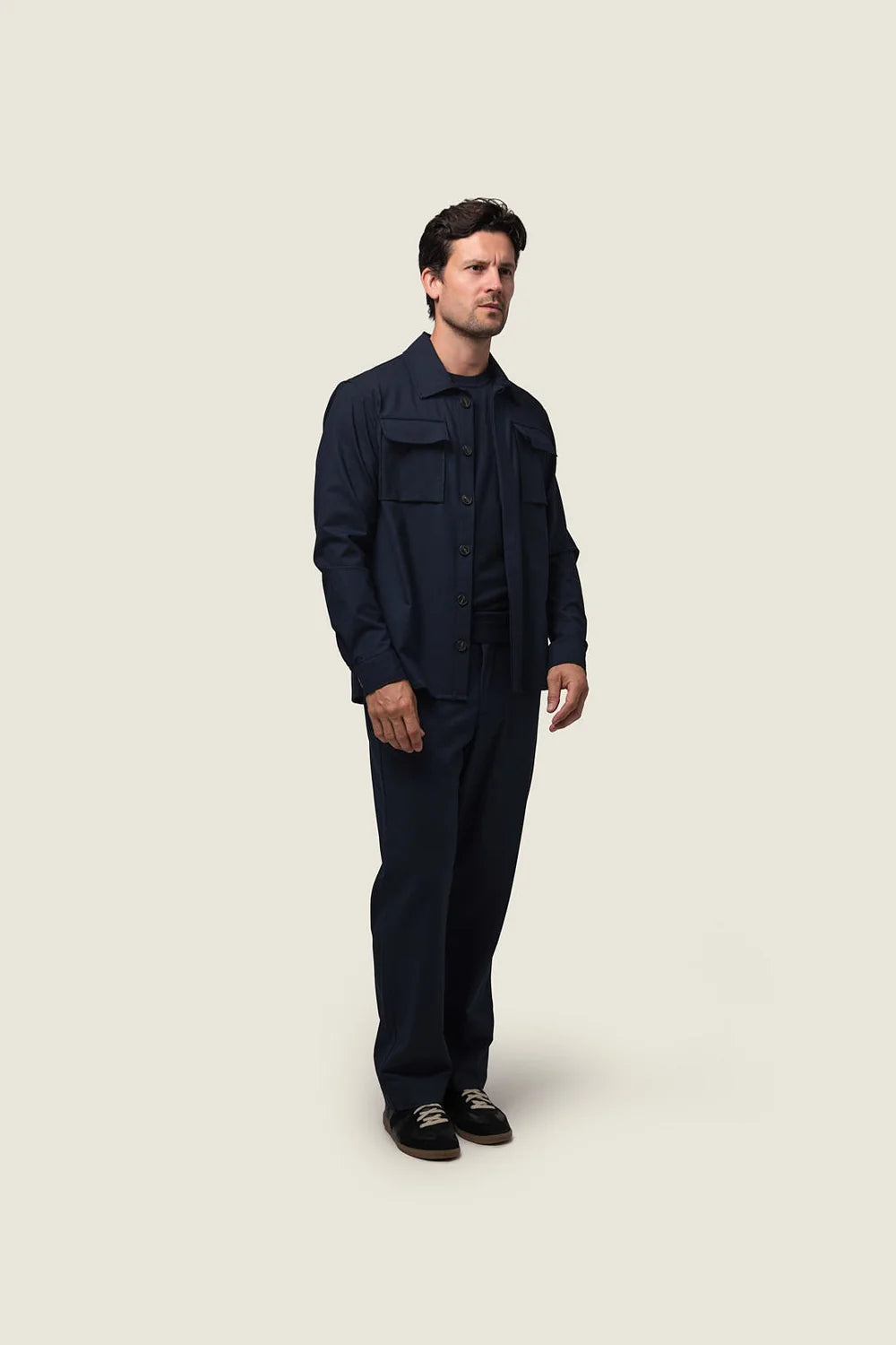 Duquezzi Shirt Casual - Marine blauw