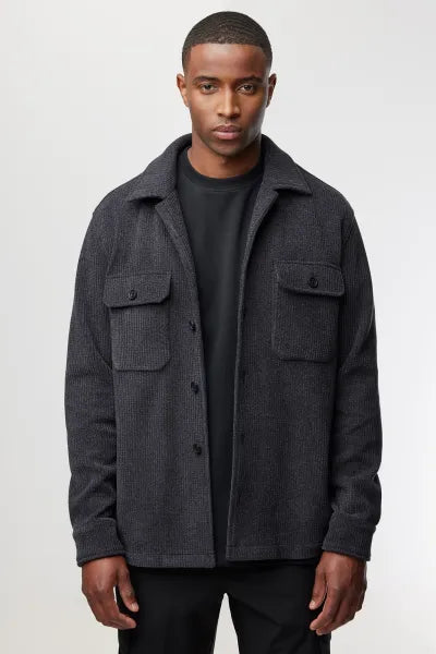 Genti Shirt Casual - Grijs dessin