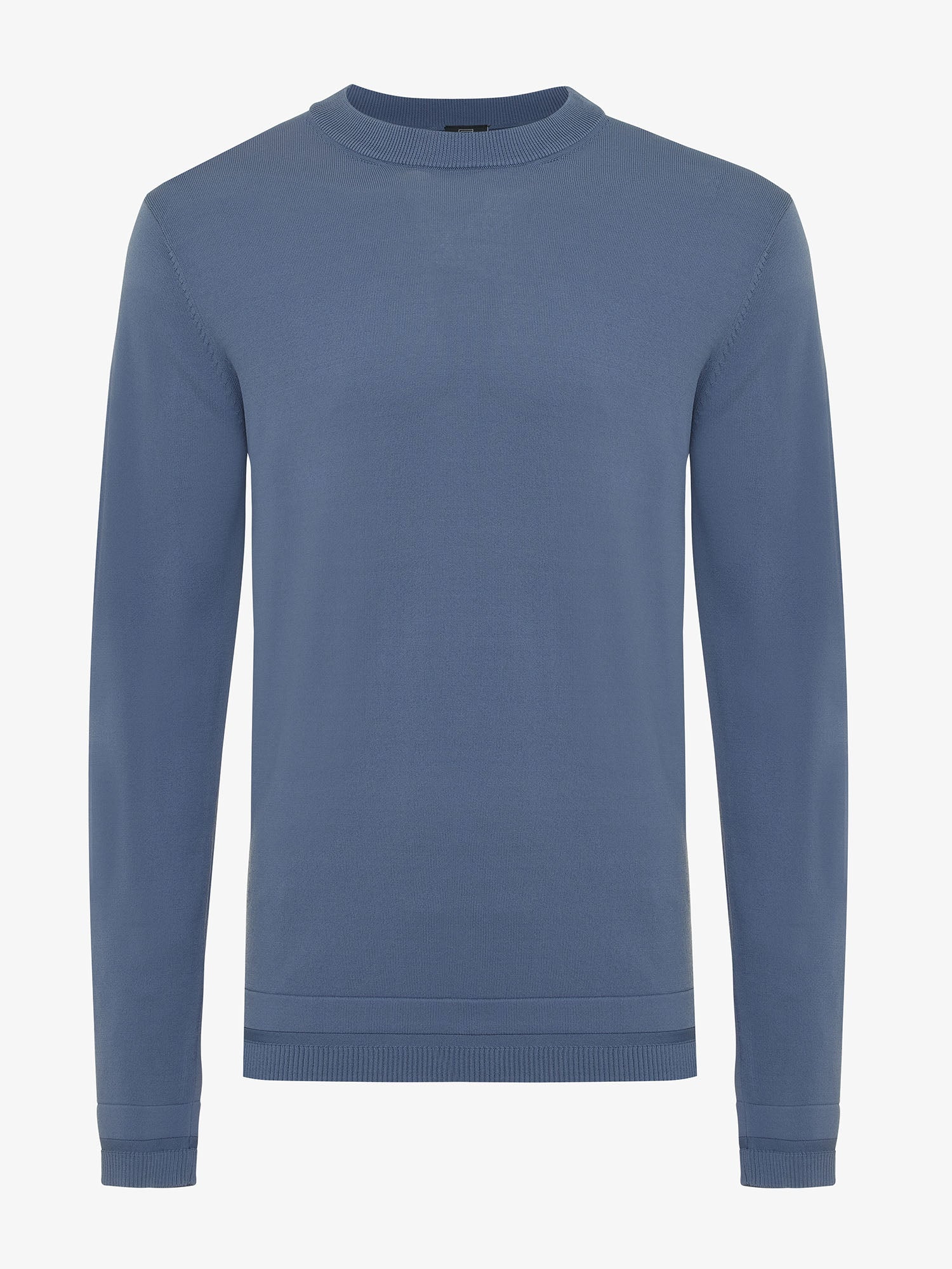 Genti Trui Ronde Hals - Raf blauw