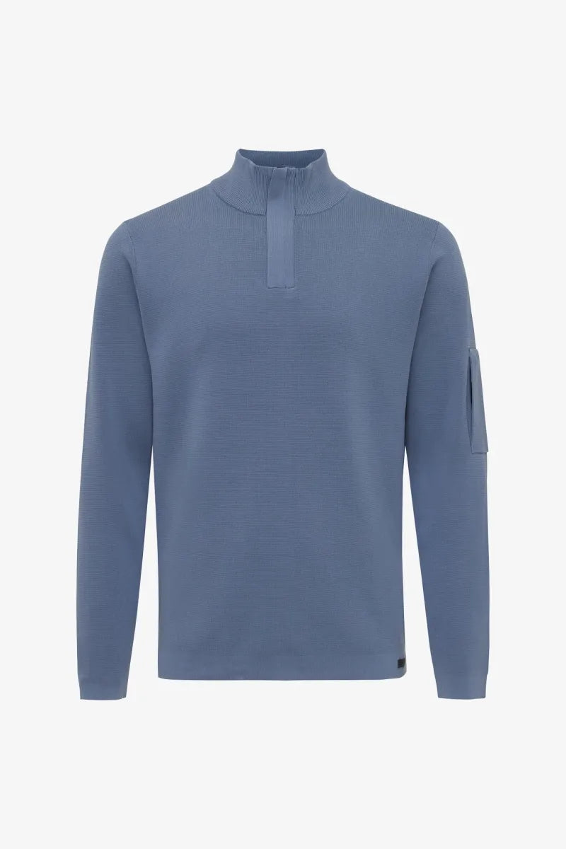 Genti Trui Turtle Neck - Raf blauw