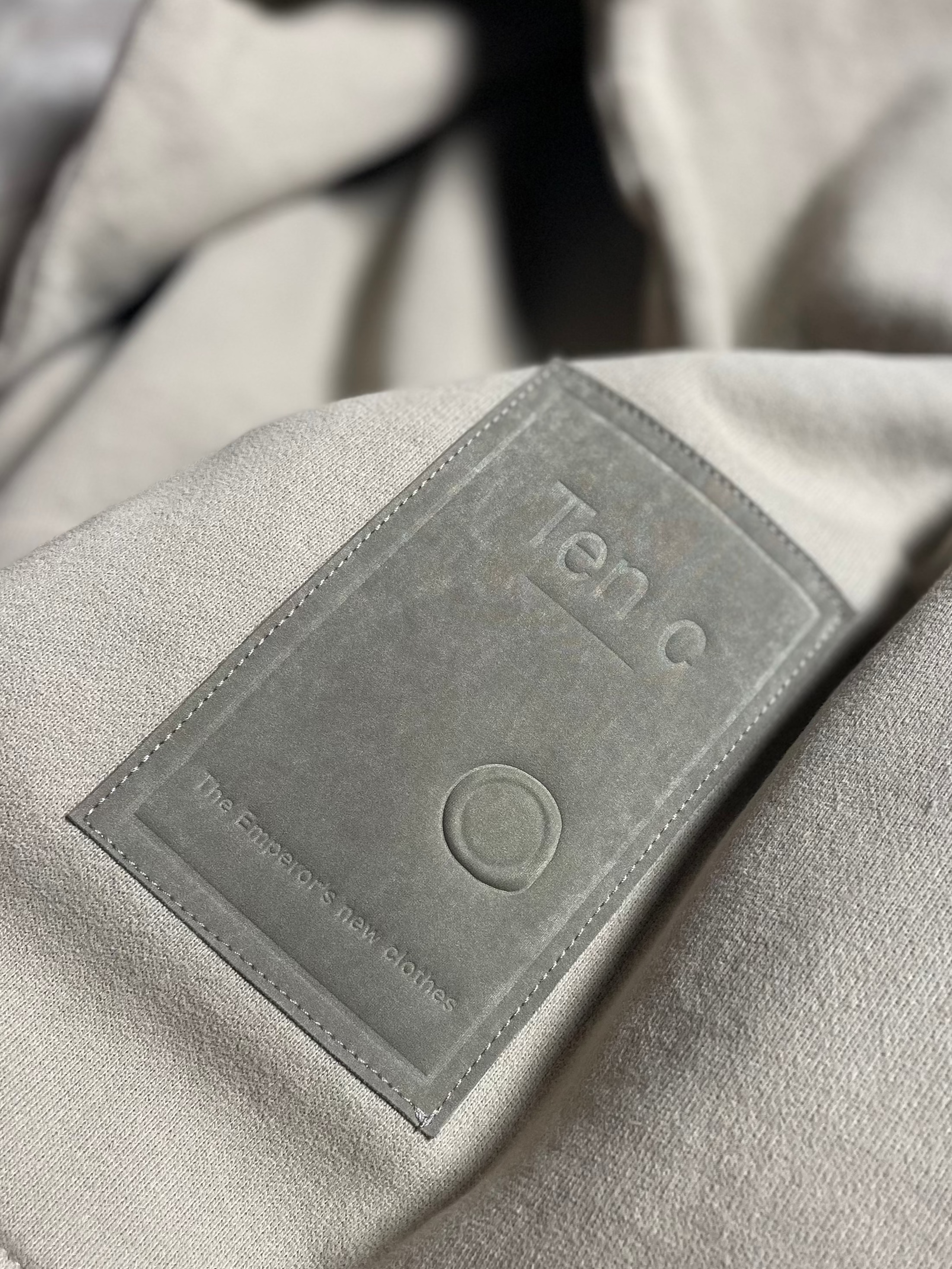 Ten C Felpa hooded Vest - Taupe