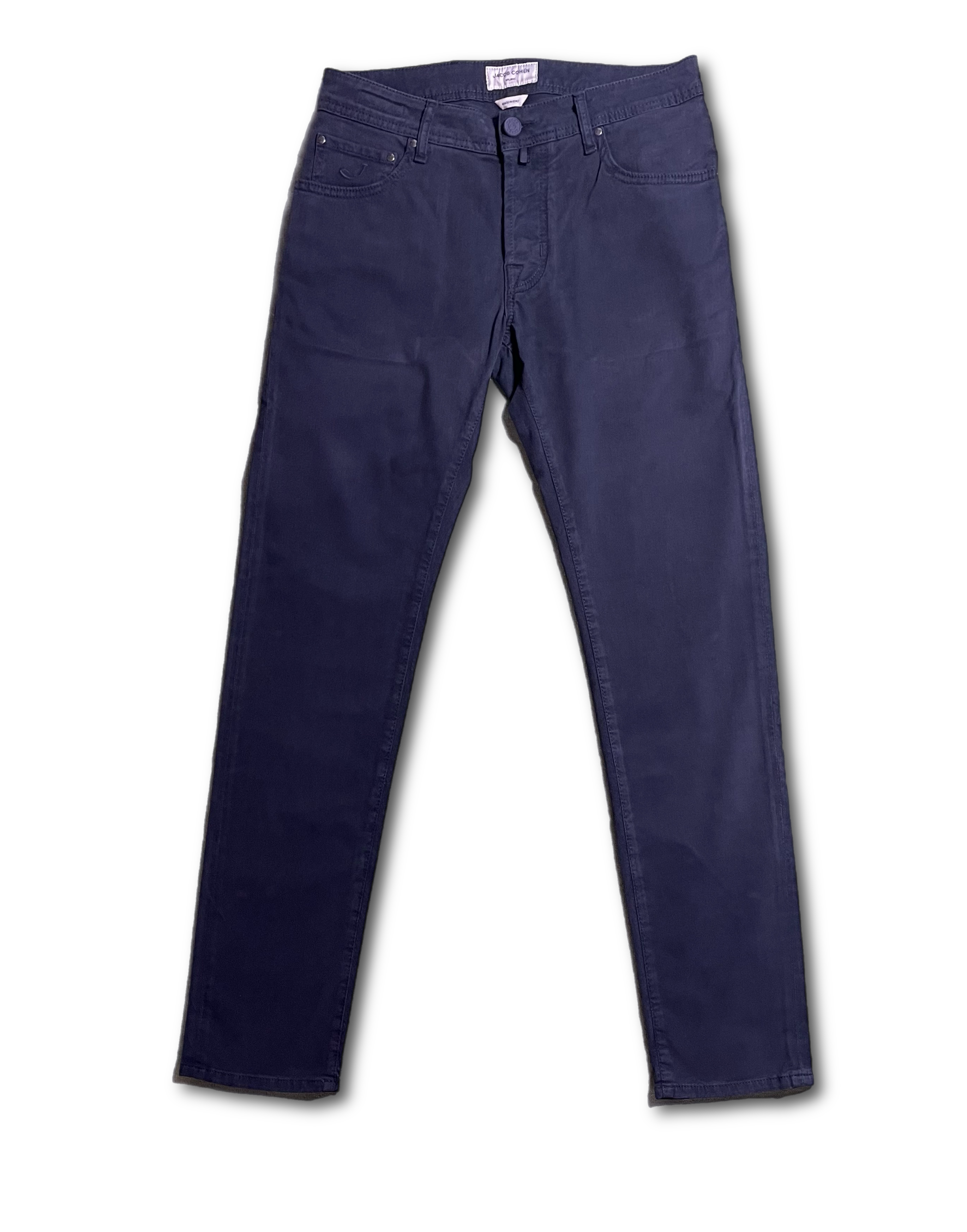 Jacob Cohen 5 Pocket Katoen - Marine blauw