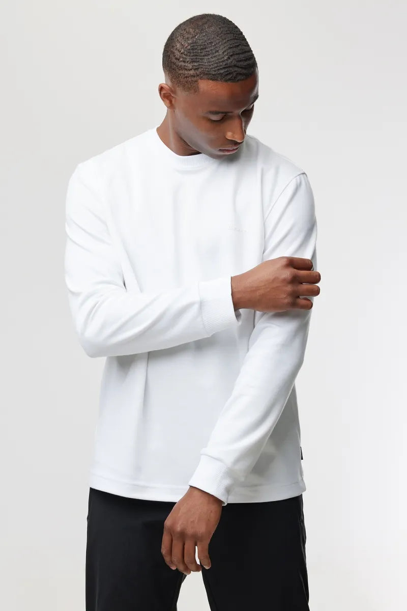 Genti T-shirt Lange Mouw - Wit