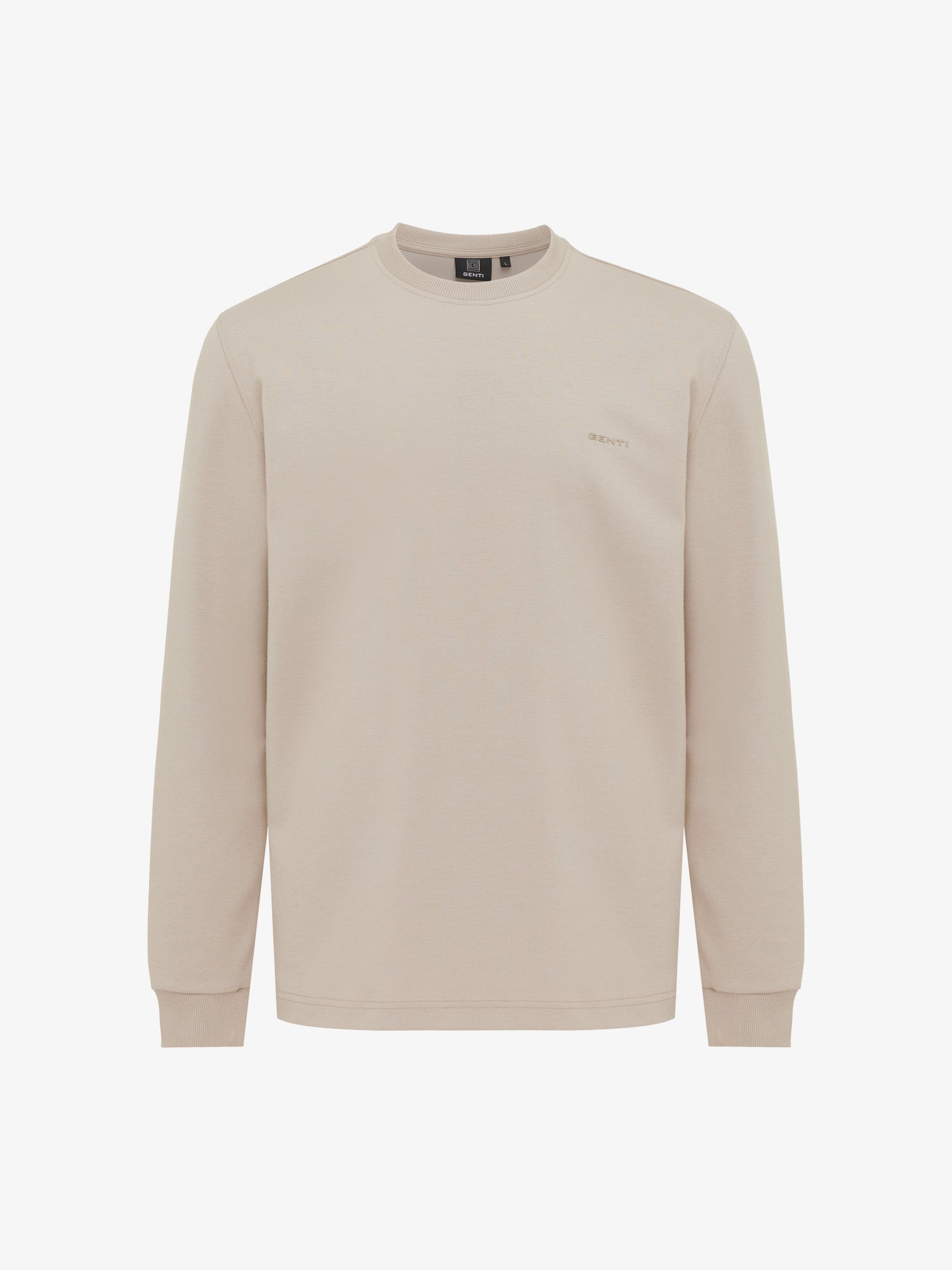 Genti T-shirt Lange Mouw - Beige