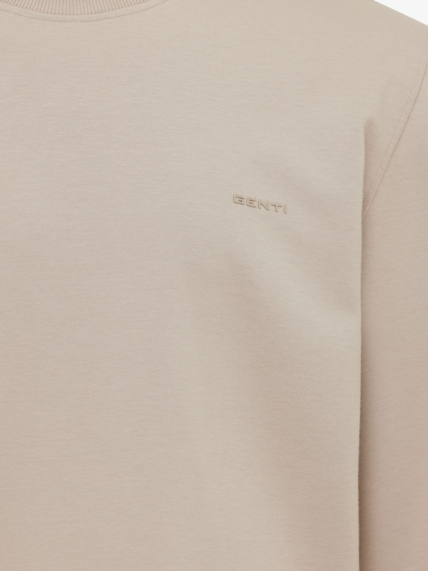 Genti T-shirt Lange Mouw - Beige