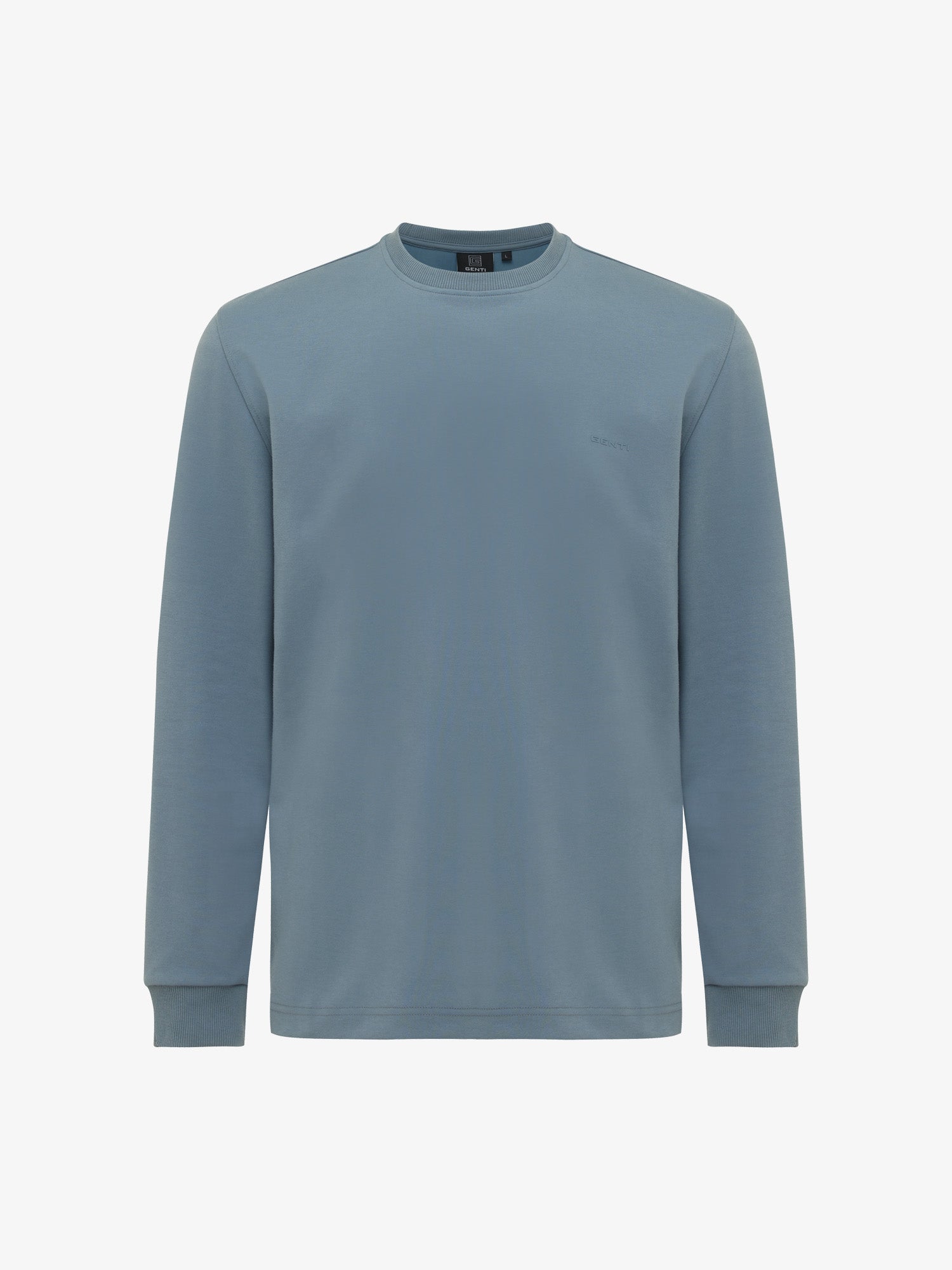 Genti T-shirt Lange Mouw - Turquoise
