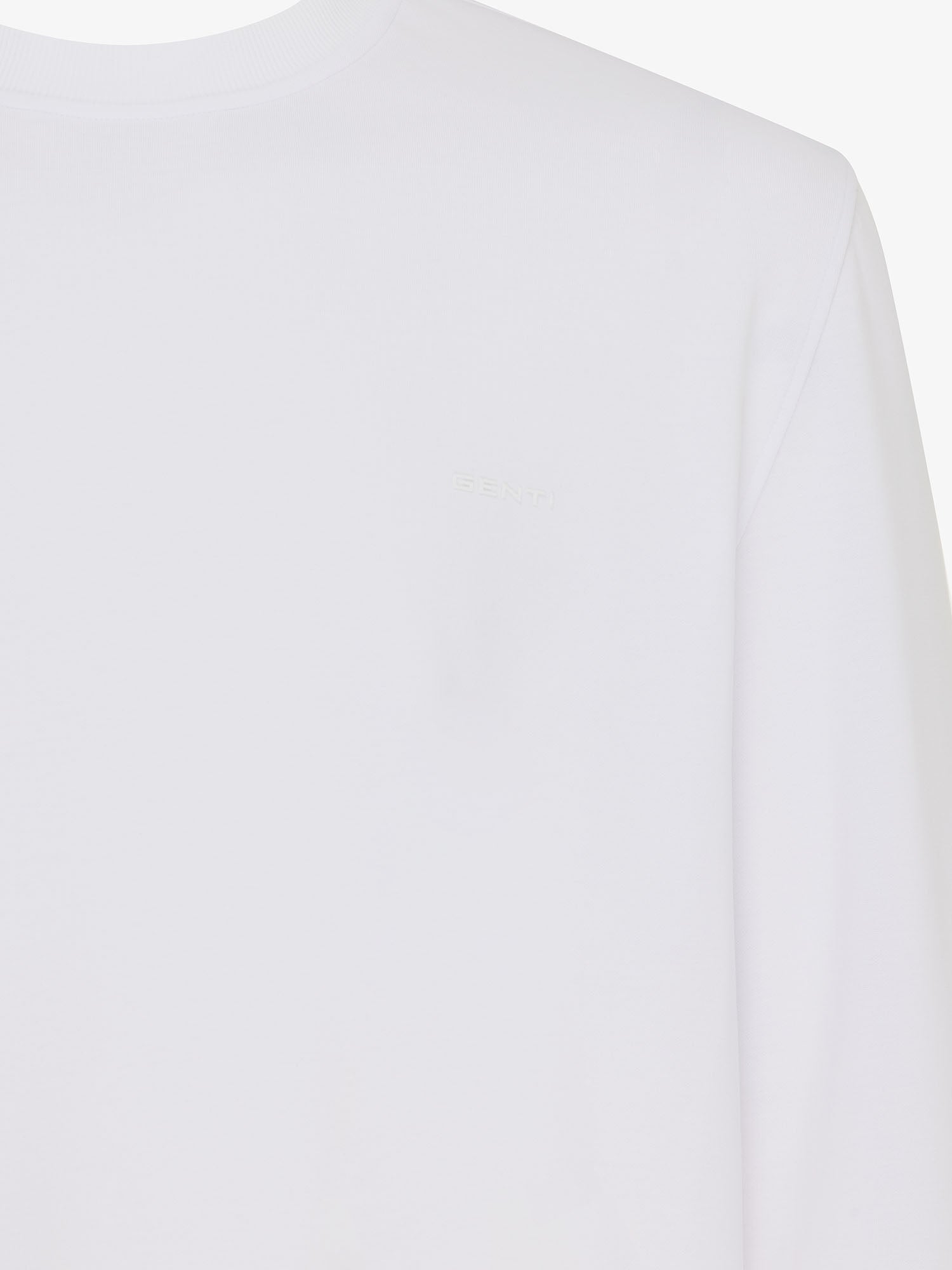 Genti T-shirt Lange Mouw - Wit