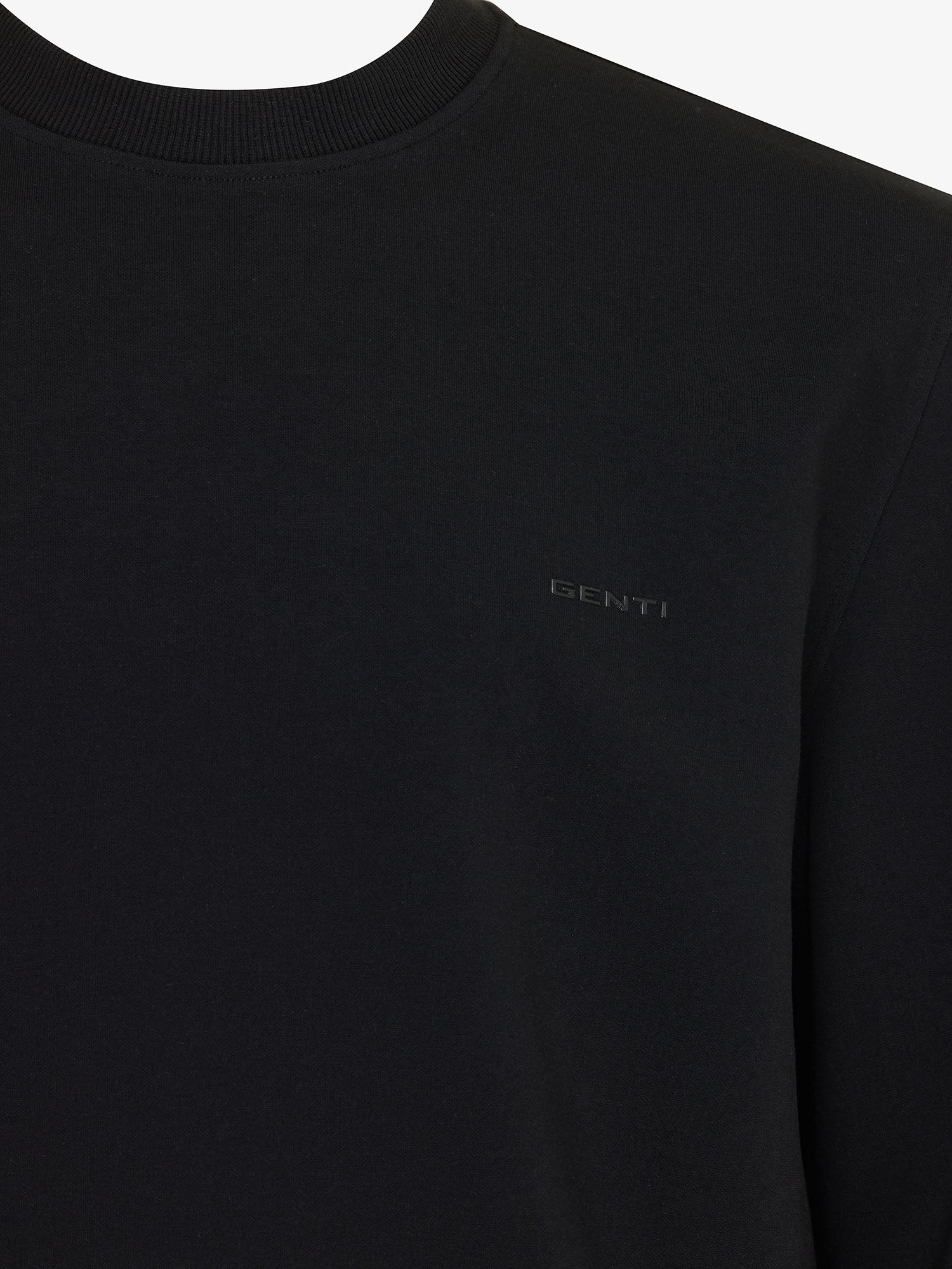 Genti T-shirt Lange Mouw - Zwart