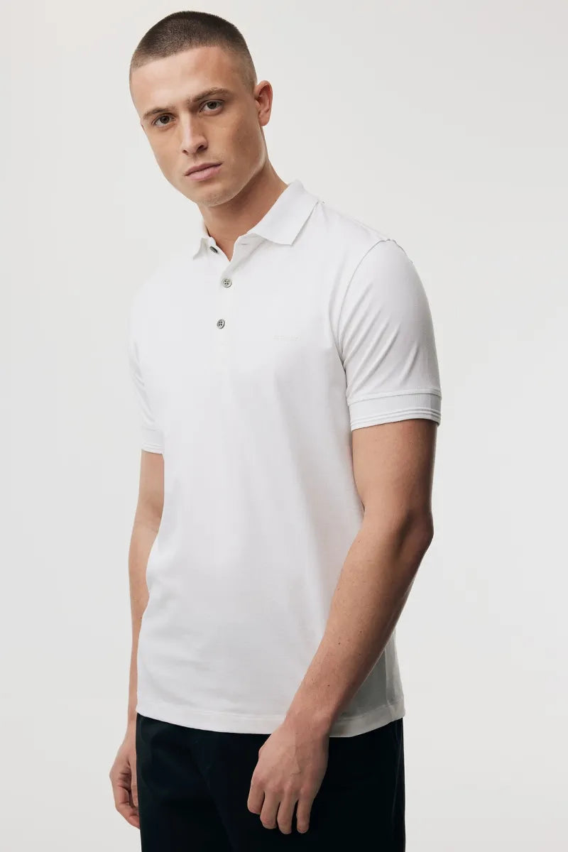 Genti Polo Shirt - Wit