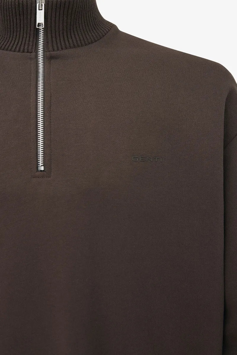 Genti Trui Turtle Neck - Bruin