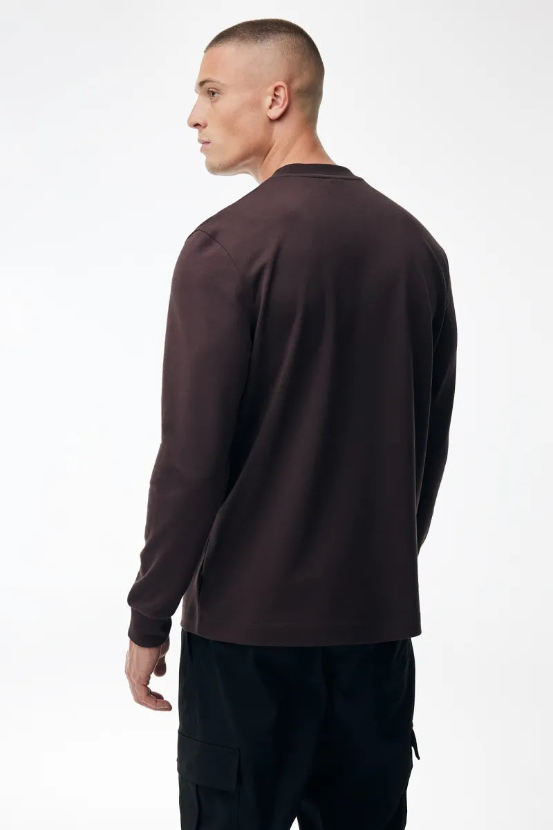 Genti T-shirt Lange Mouw - Bordeaux