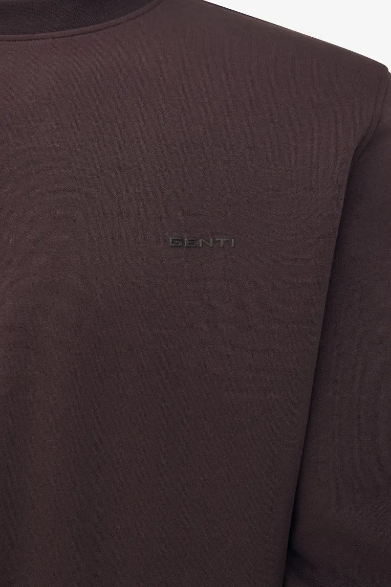 Genti T-shirt Lange Mouw - Bordeaux