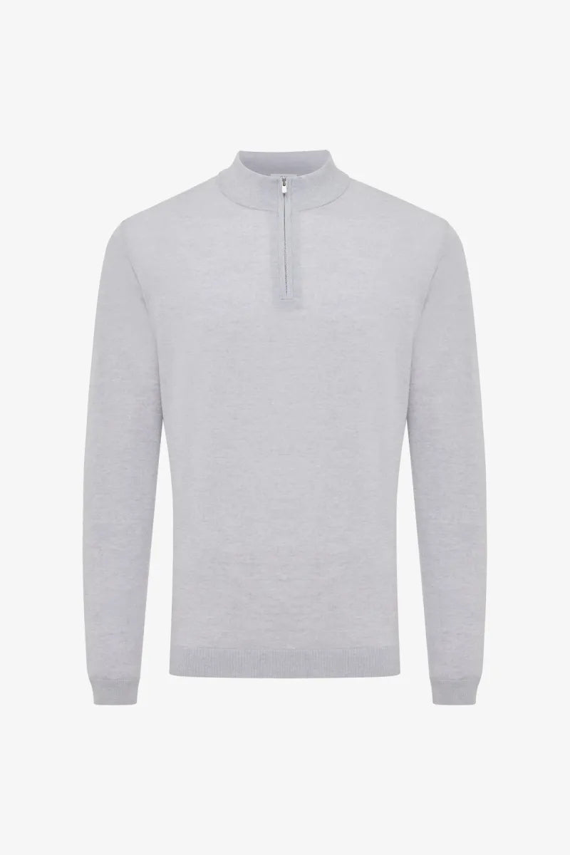 Gentiluomo Trui Turtle Neck - Lichtgrijs