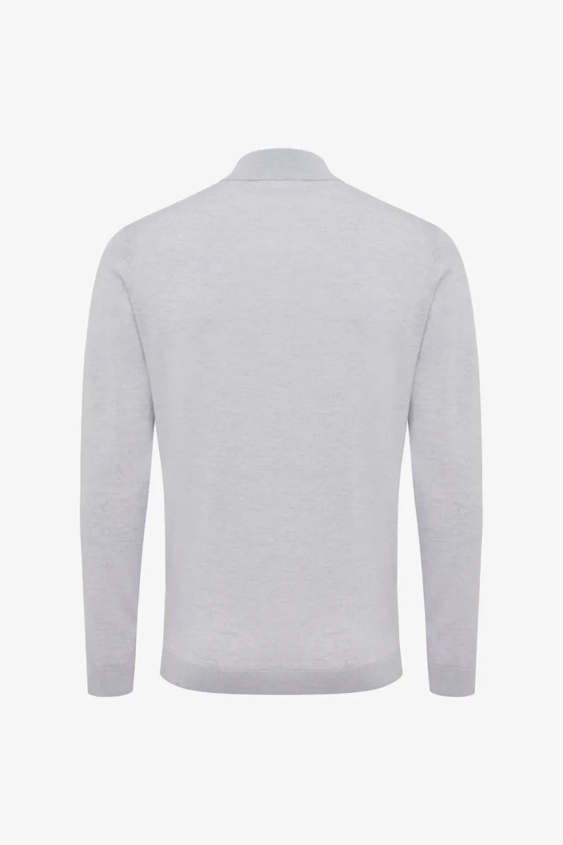 Gentiluomo Trui Turtle Neck - Lichtgrijs