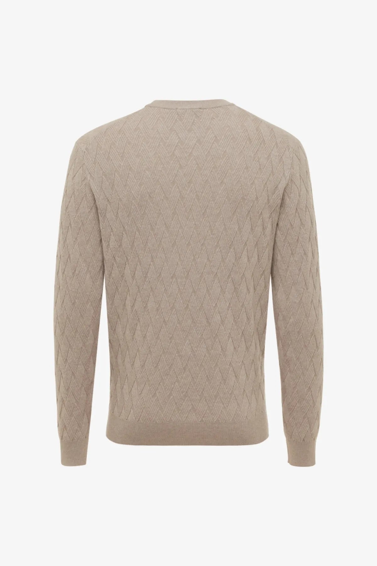 Gentiluomo Trui Ronde Hals - Beige