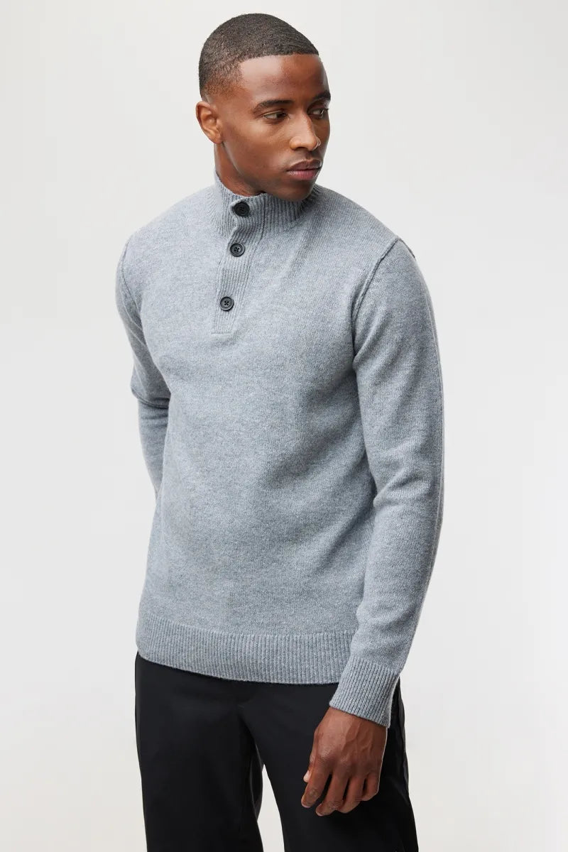 Genti Trui Turtle Neck - Grijs