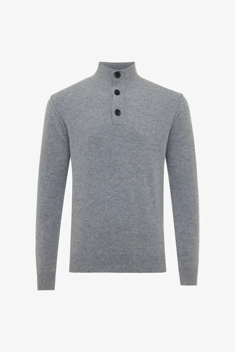 Genti Trui Turtle Neck - Grijs