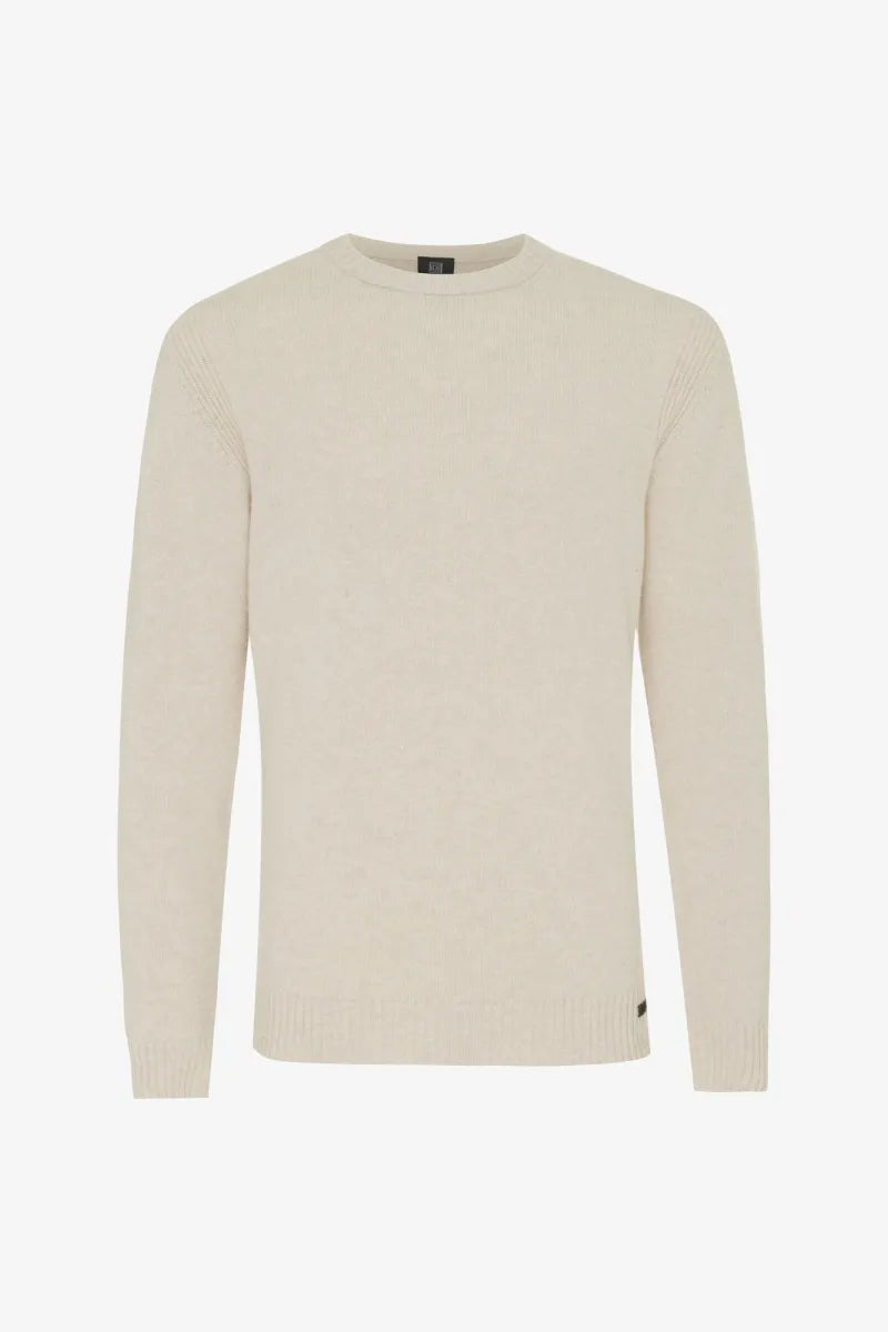 Genti Trui Ronde Hals - Beige