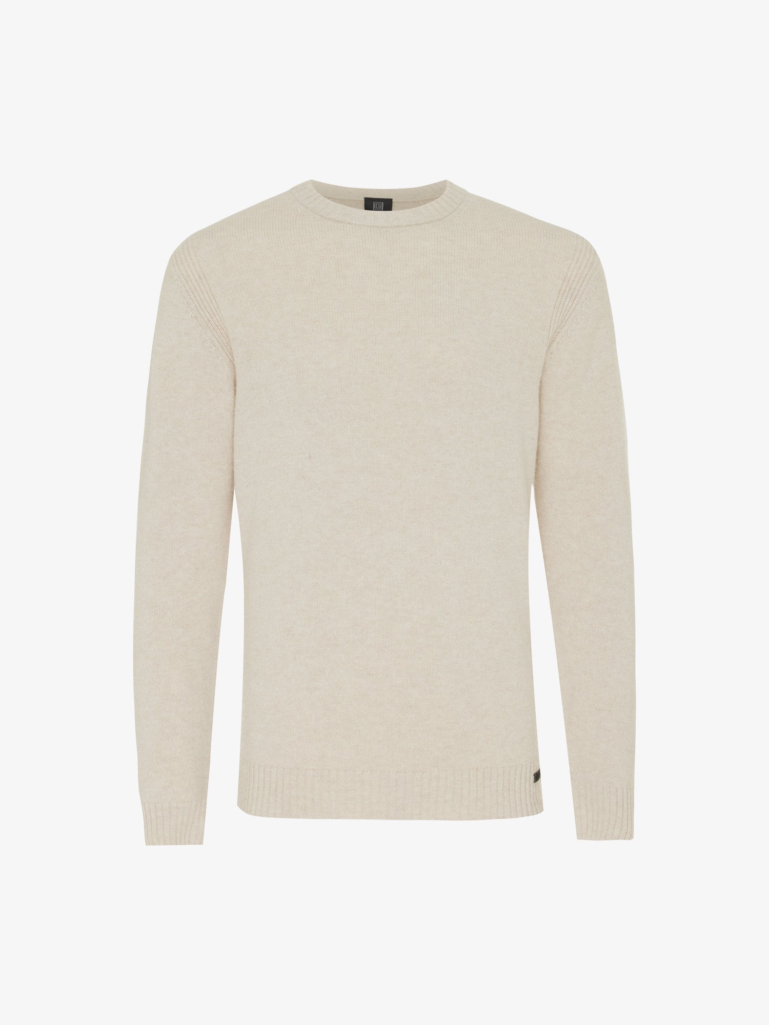 Genti Trui Ronde Hals - Beige