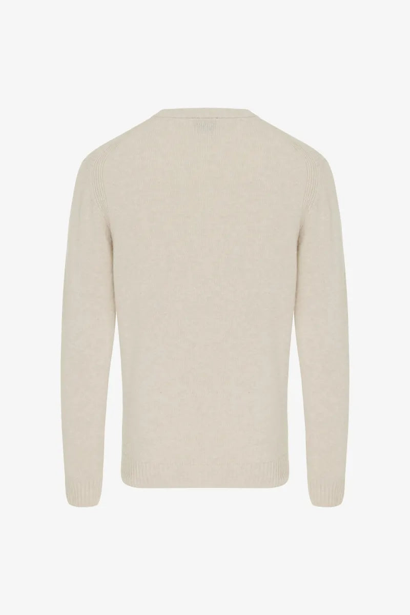 Genti Trui Ronde Hals - Beige