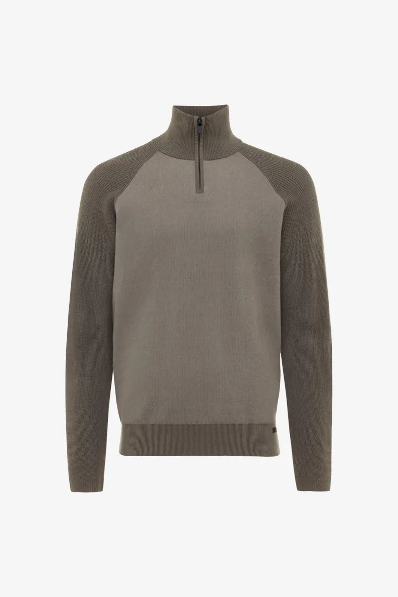 Genti Trui Turtle Neck - Bruin