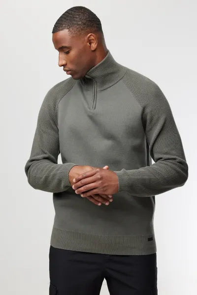 Genti Trui Turtle Neck - Groen