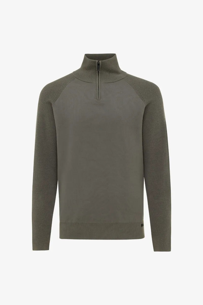 Genti Trui Turtle Neck - Groen