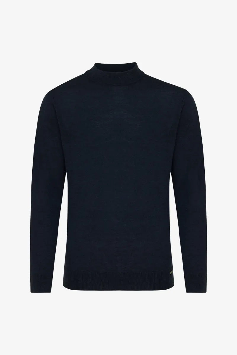 Gentiluomo Trui Turtle Neck - Marine blauw