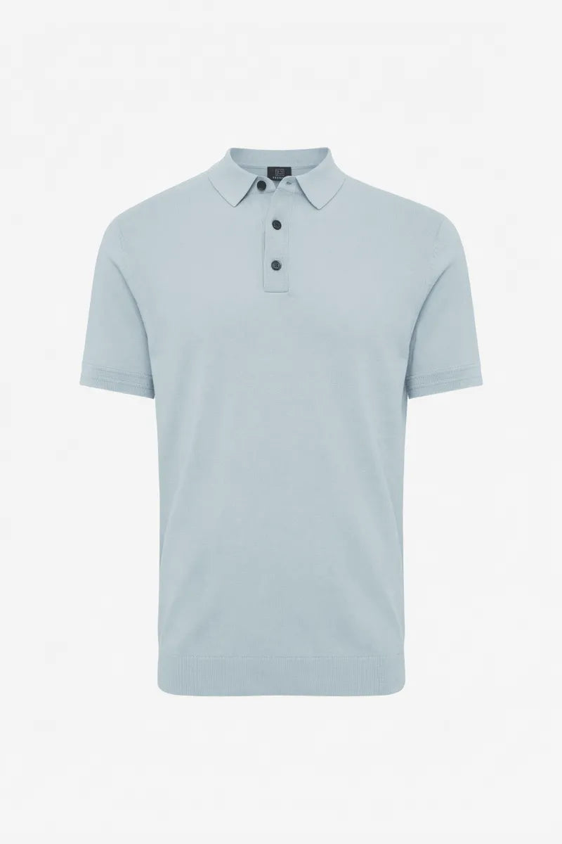 Genti Polo Shirt - Lichtblauw