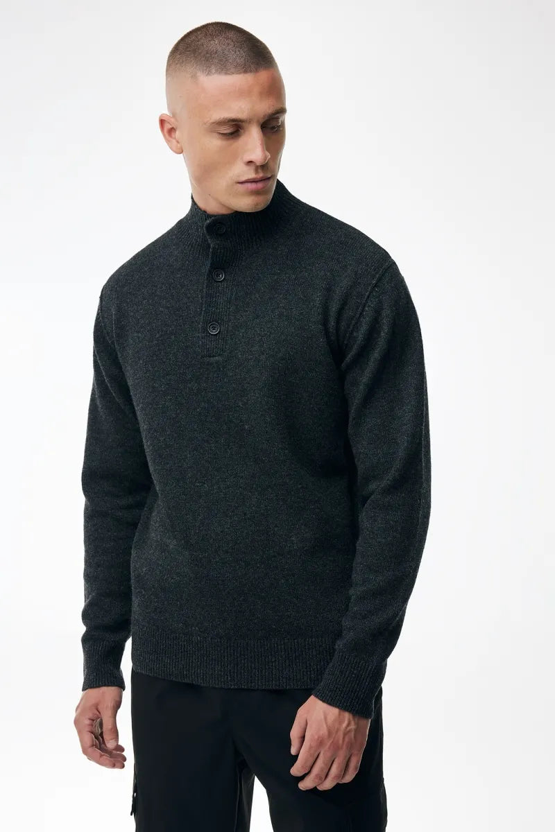 Genti Trui Turtle Neck - Antraciet