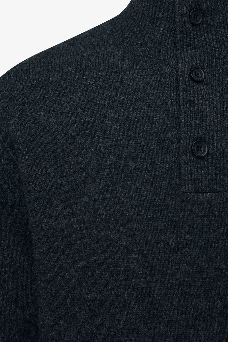 Genti Trui Turtle Neck - Antraciet