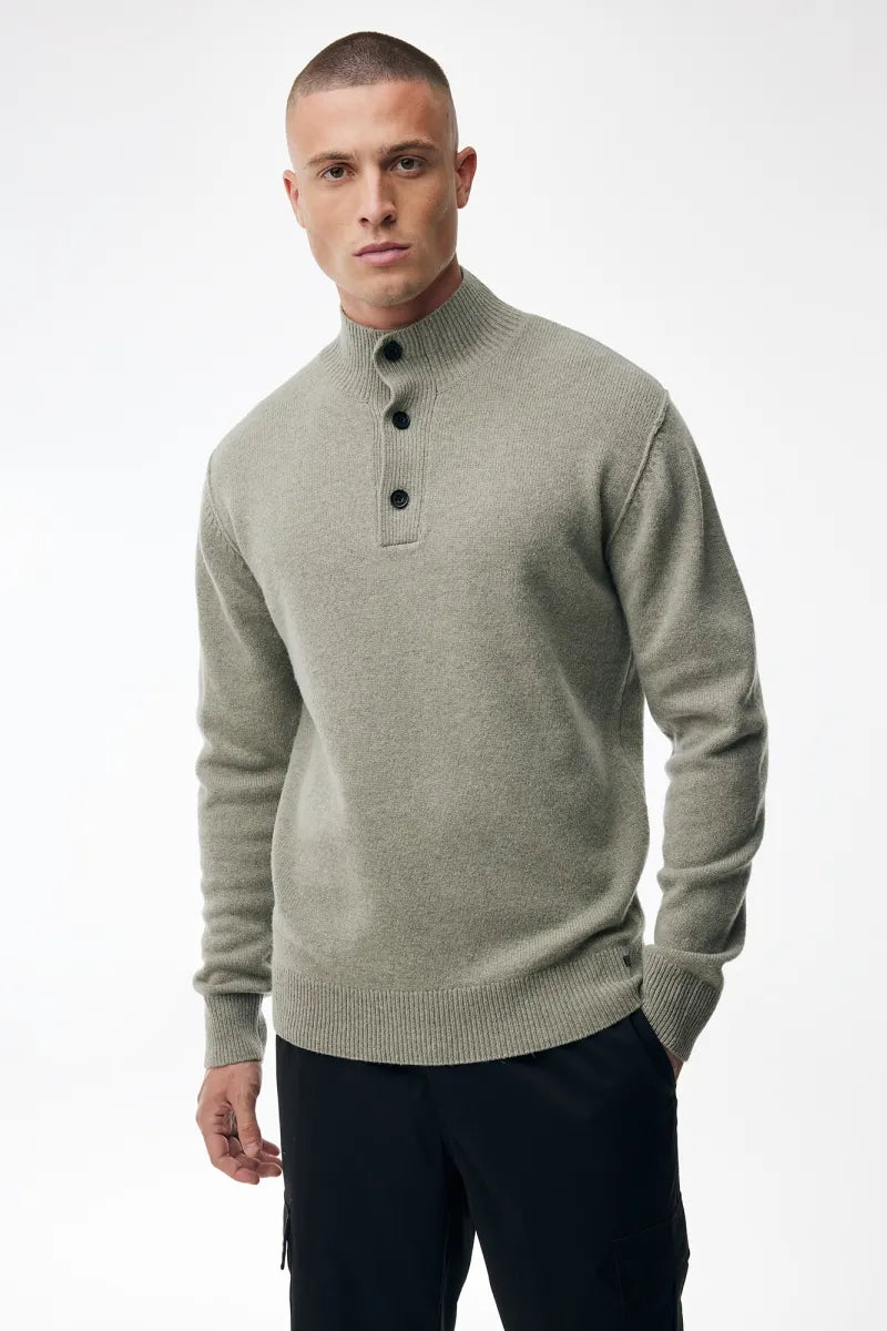 Genti Trui Turtle Neck - Groen