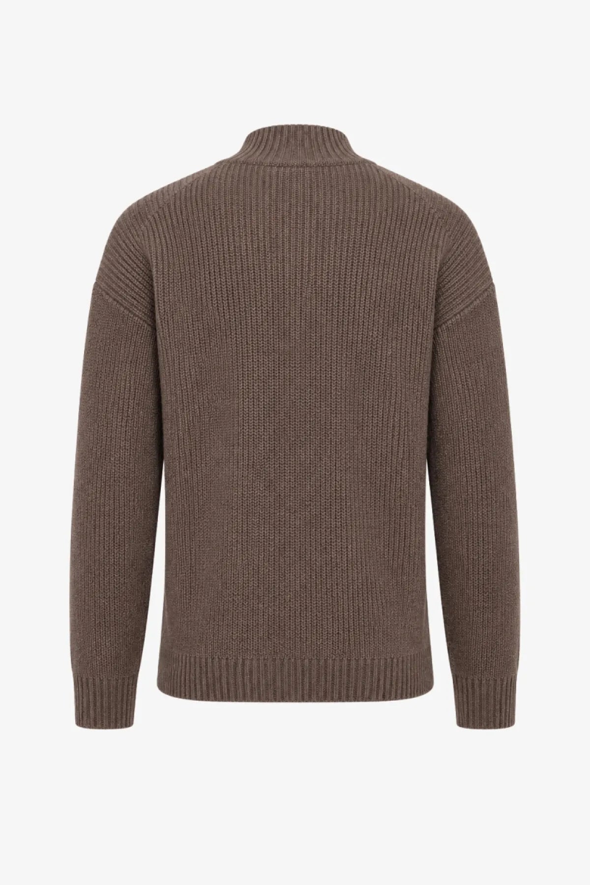 Genti Trui Ronde Hals - Bruin