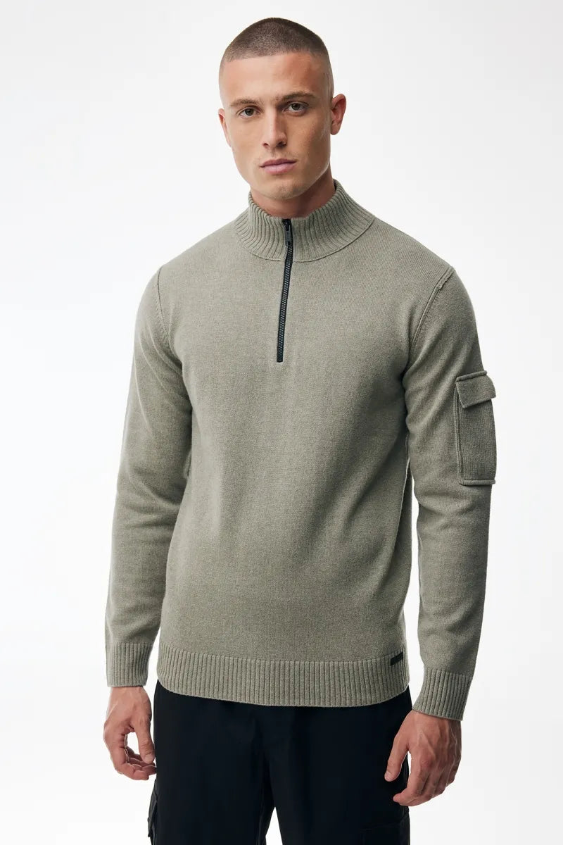 Genti Trui Turtle Neck - Groen