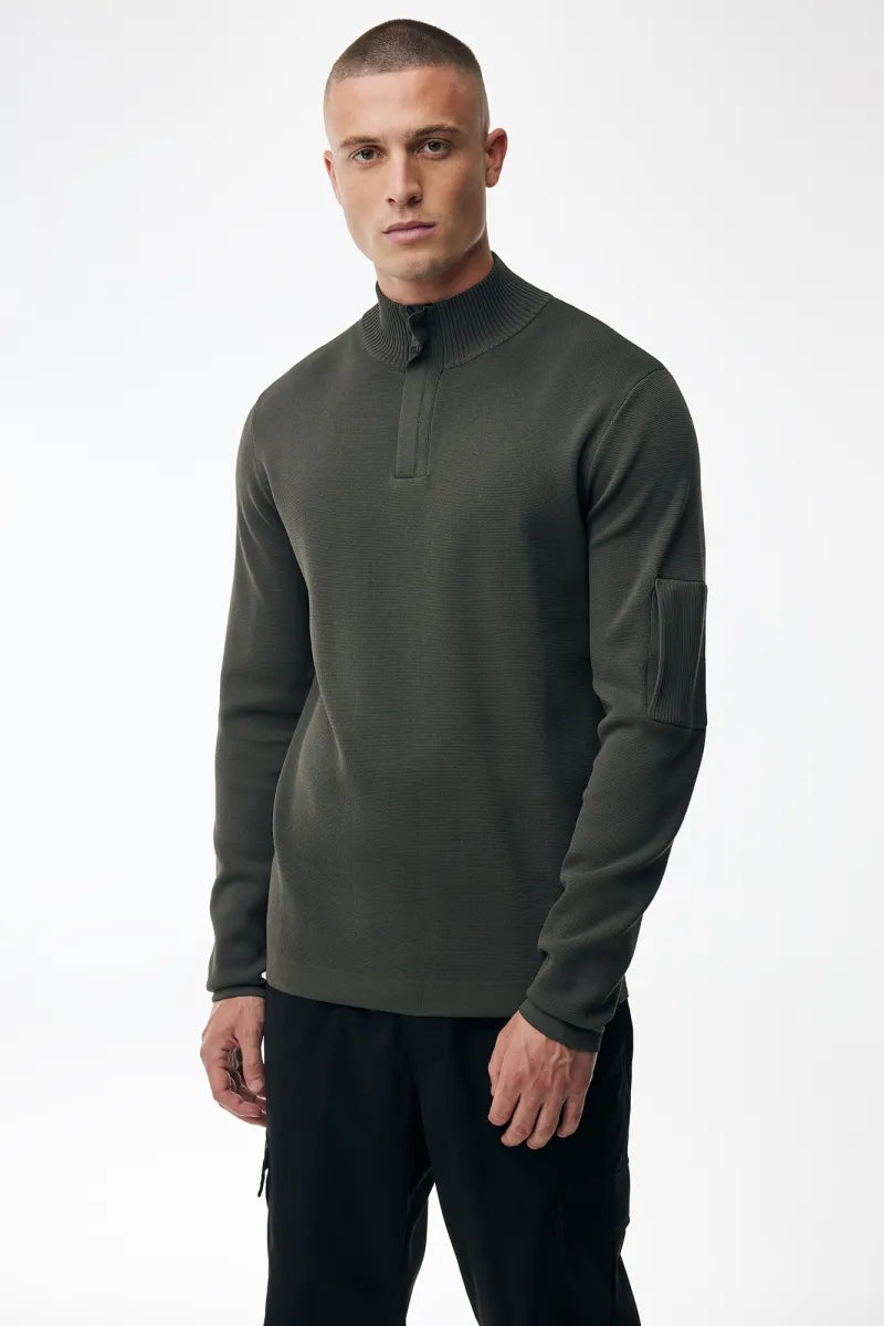 Genti Trui Turtle Neck - Groen