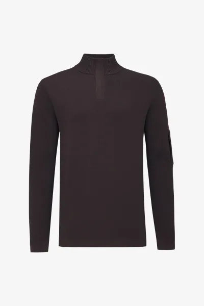 Genti Trui Turtle Neck - Bruin
