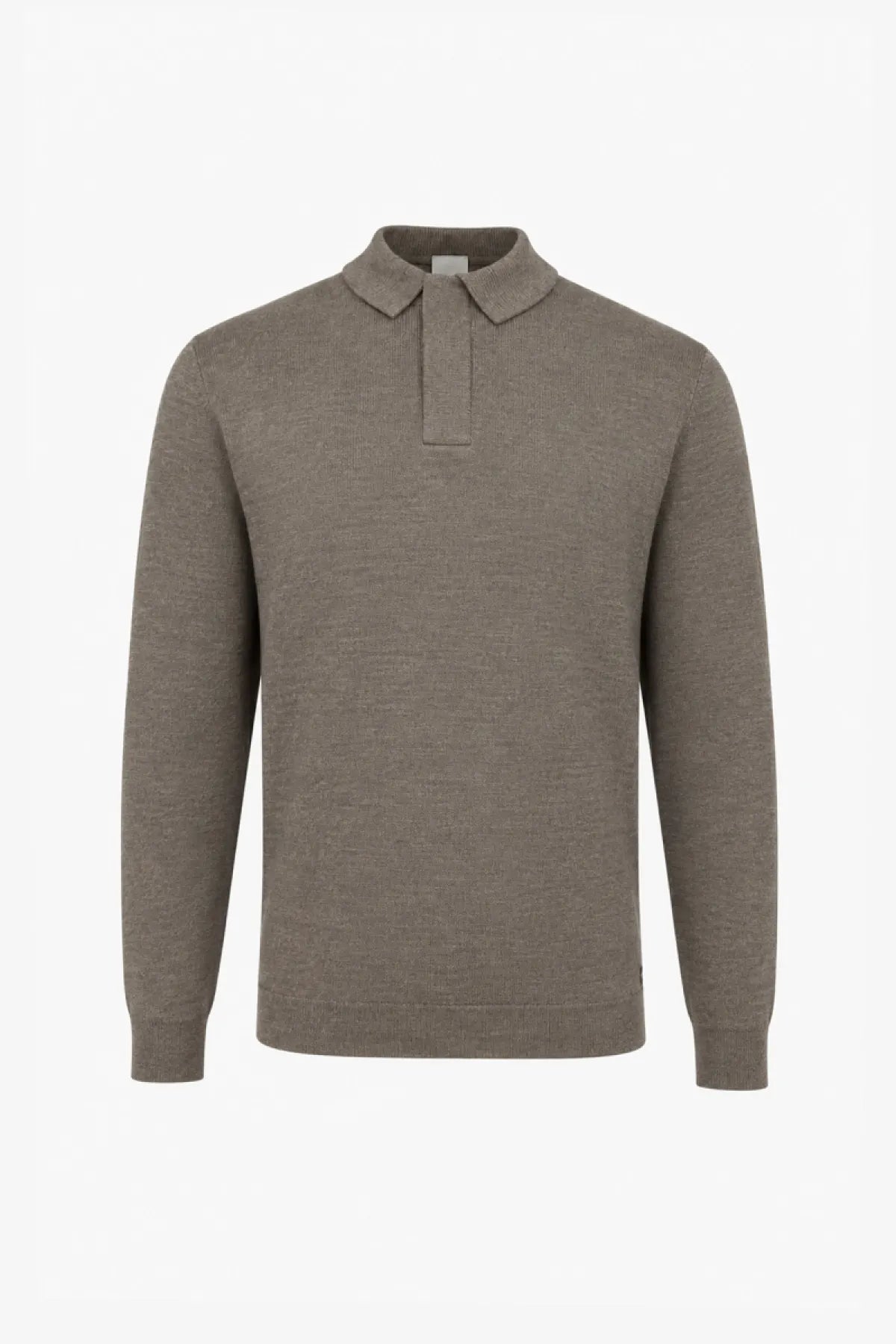 Gentiluomo Polo Shirt Lange Mouw - Bruin