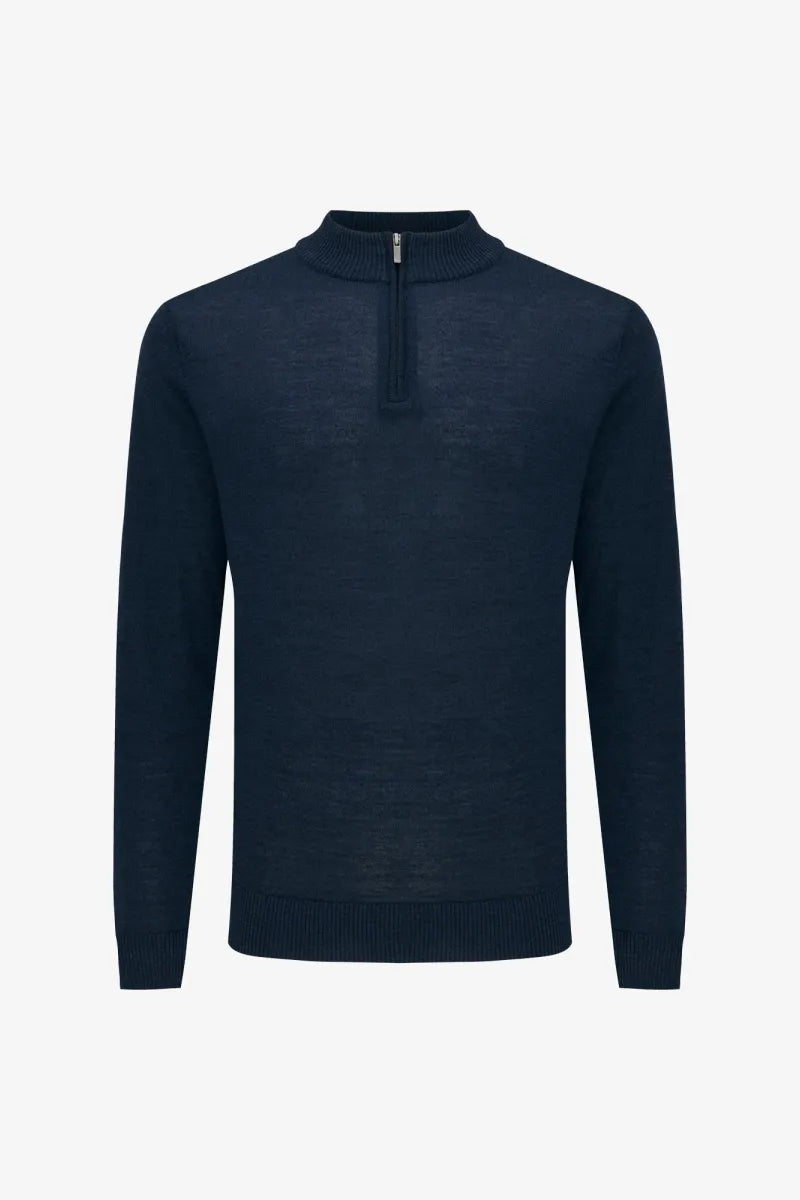 Gentiluomo Trui Turtle Neck - Marine blauw