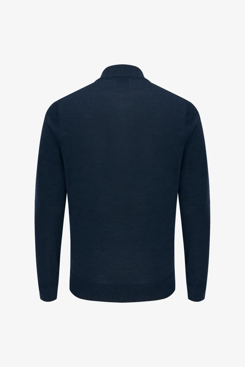 Gentiluomo Trui Turtle Neck - Marine blauw