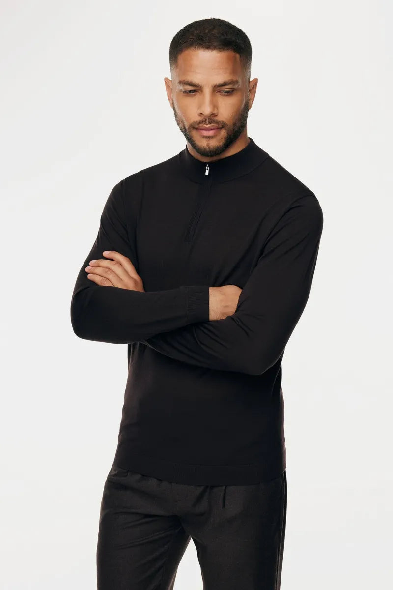 Gentiluomo Trui Turtle Neck - Bruin