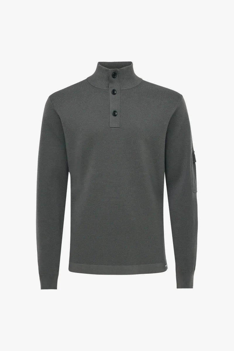 Genti Trui Turtle Neck - Groen