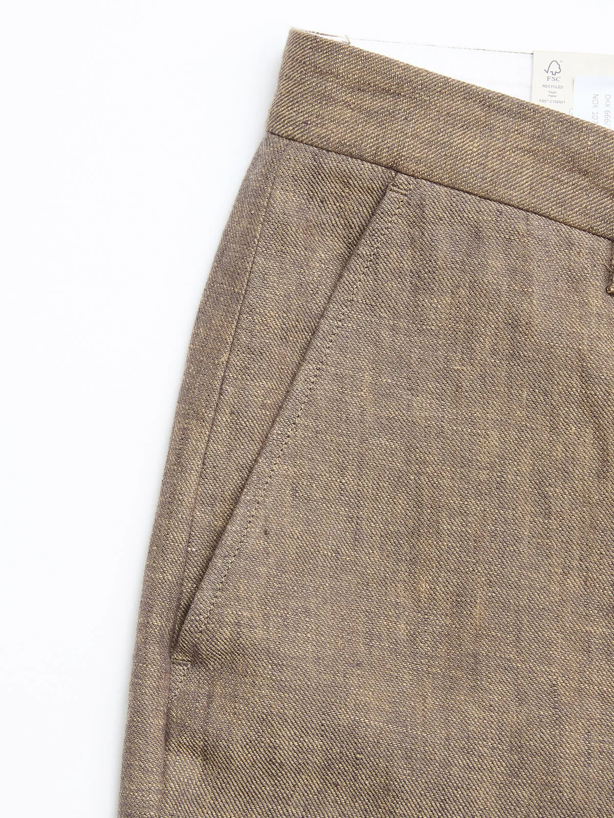 Blue de Genes BGPalco Pantalon Linnen - Lichtbruin