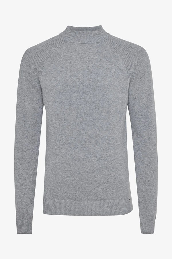 Gentiluomo Trui Turtle Neck - Lichtgrijs