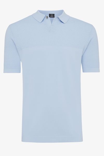 Genti Polo Shirt - Lichtblauw