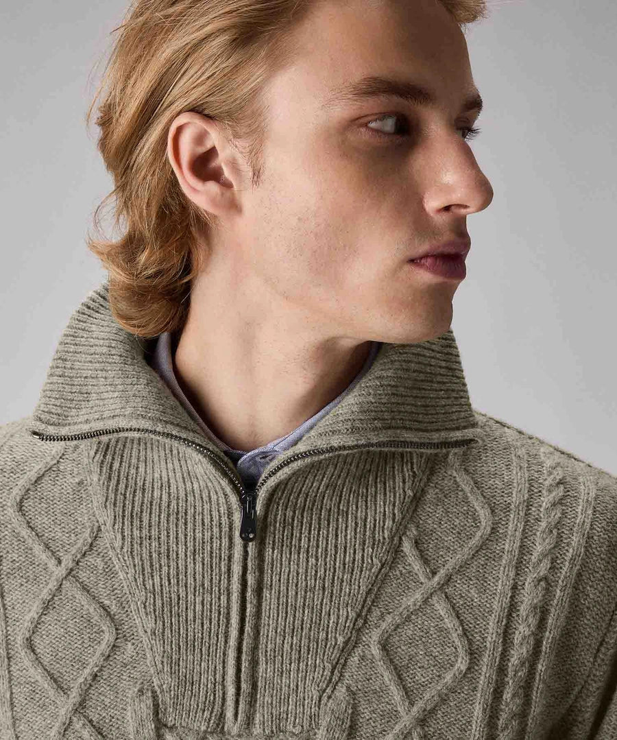 Peuterey Trui Turtle Neck - Taupe