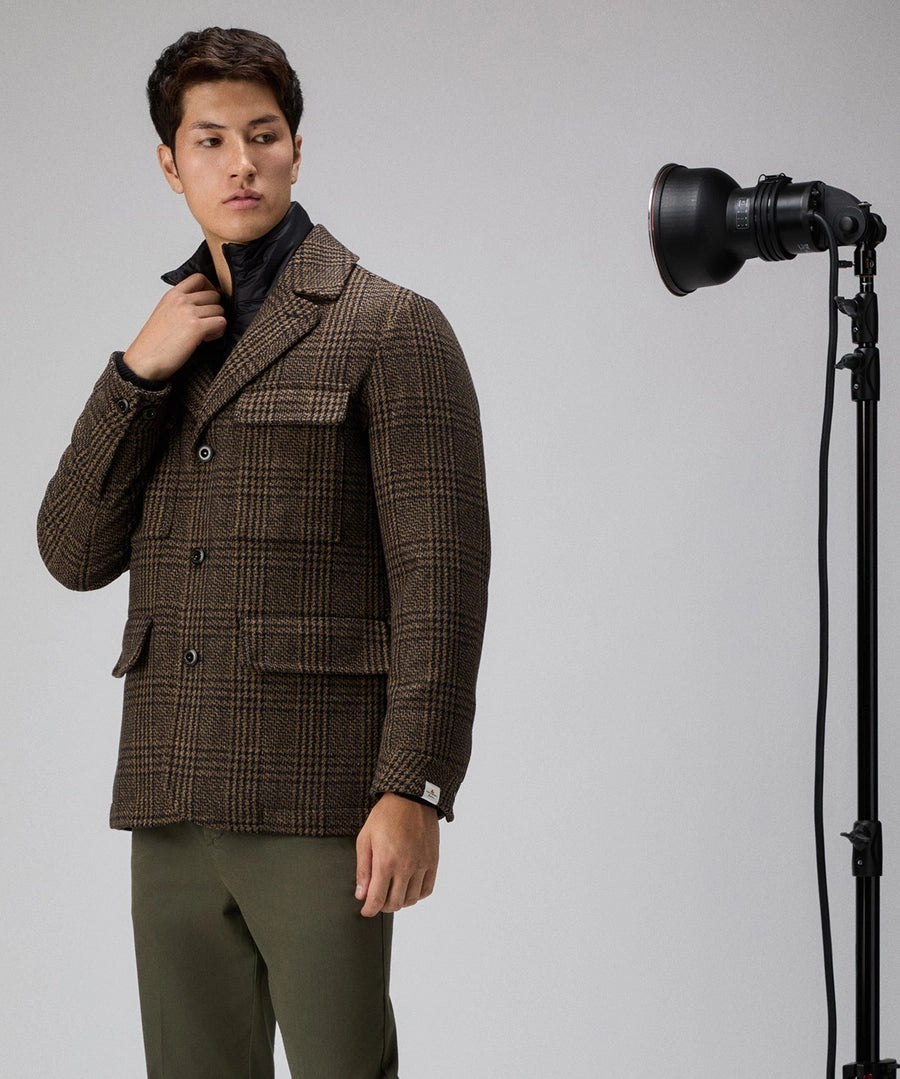 Peuterey Jack Ivern - bruine ruit