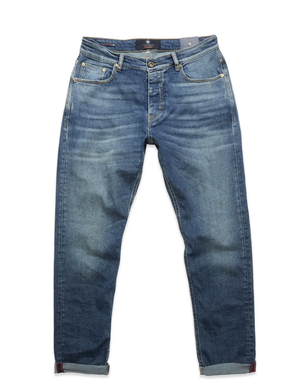 Blue de Genes Recco straight Jeans